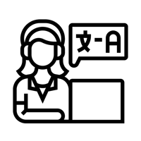Interpreter support icon Interpreter support icon